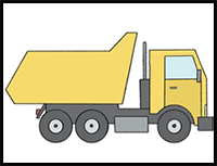 How to Draw a Dump Truck