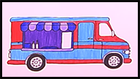 How to Draw a Food Truck