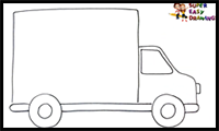 How to Draw a Truck Step by Step