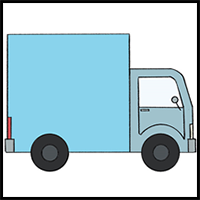 How to Draw a Truck Step by Step