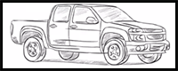 How to Draw a Pickup Truck