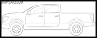 how to draw a Diesel Truck