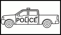 How to Draw a Police Car Step by Step