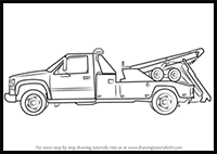 How to Draw a Tow Truck