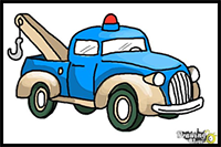 How to Draw a Tow Truck