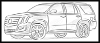 How to Draw a Cadillac Escalade