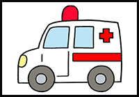 How to Draw an Ambulance for Kids