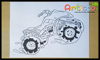 his video will show you how to draw a simple All Terrain Vehicle.
How to Draw a Quad Easy