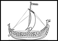 How to Draw a Viking Ship