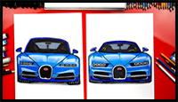 How to Draw a Bugatti Chiron (Front View)