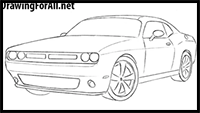 How to Draw a Dodge Challenger