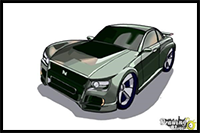 How to Draw a Nissan Skyline