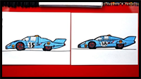 How to Draw a Porsche Race Car