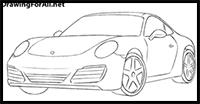 How to Draw a Porsche 911