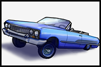 How to Draw a Lowrider Car