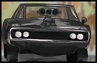 How to Draw Muscle Cars