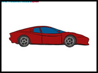 ferrari drawing easy