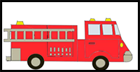 How to Draw a Fire Truck