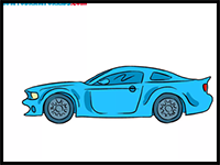 How to Draw a Ford Mustang