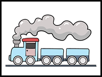 How to Draw a Train – a Step by Step Guide