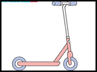 How to Draw a Scooter